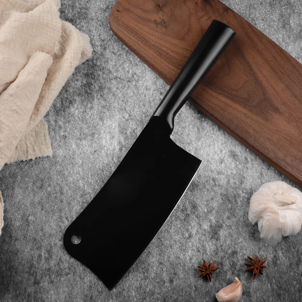 SOWOLL, кухонные ножи, ножи из нержавеющей стали, фруктовые ножи Santoku, для нарезки хлеба, шеф-повара, нож, аксессуары, инструменты - Цвет: A.chopping knife