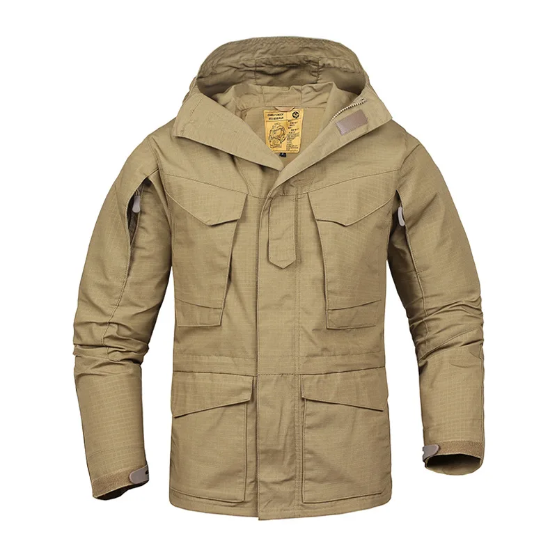 

Tactical jacket men M65 military field hooded jacket windbreaker men's autumn outdoor wear breathable waterproof warm coat