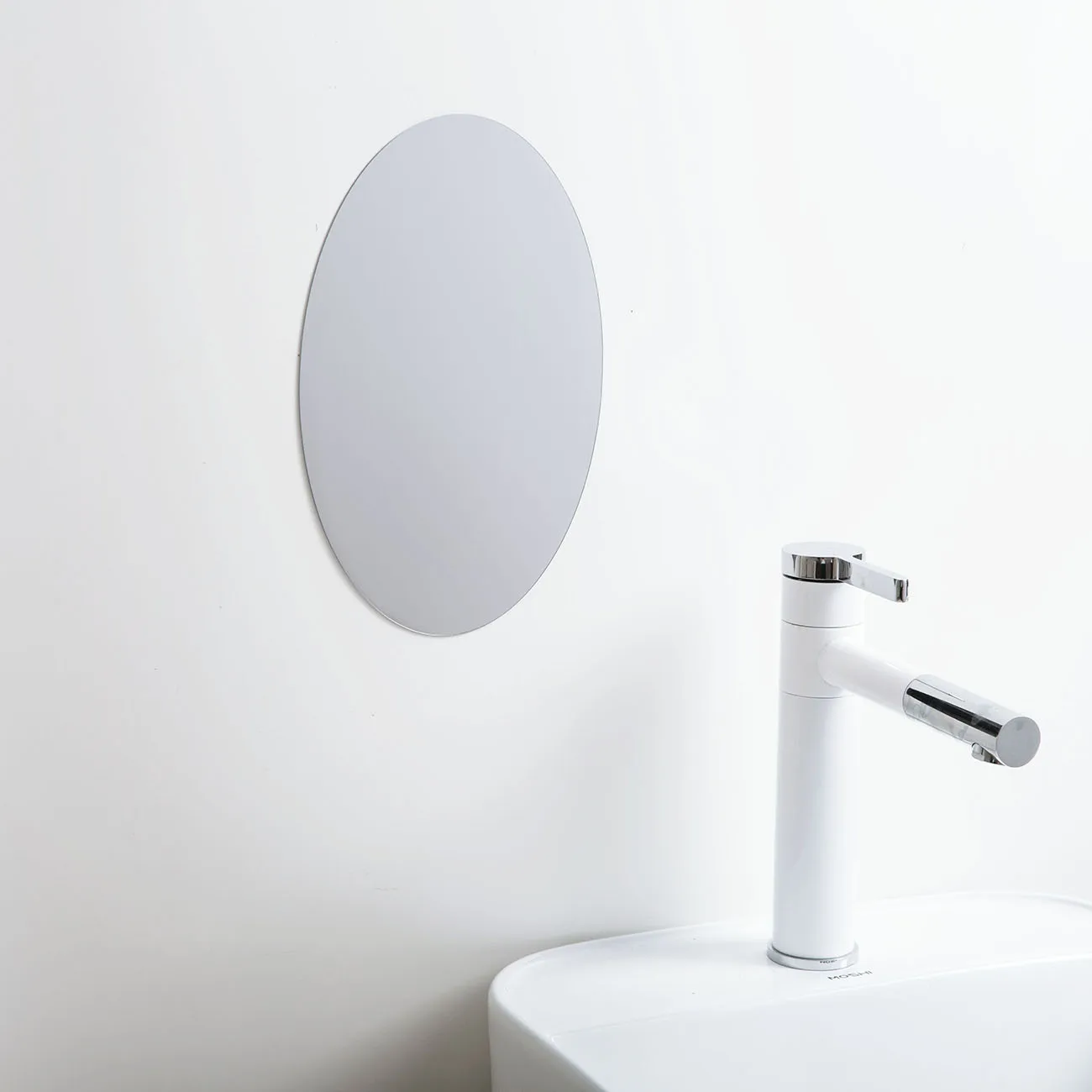 1 шт., съемное Настенное подвесное декоративное зеркало для ванной, домашнее прямоугольное овальное HD зеркало, зеркала для макияжа