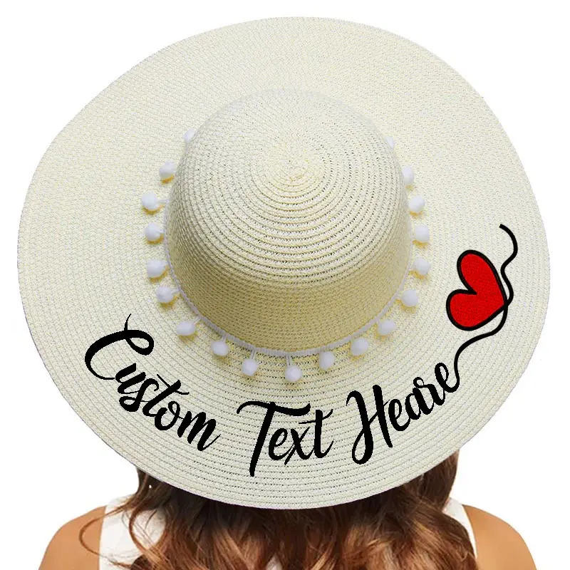 beach hat with name