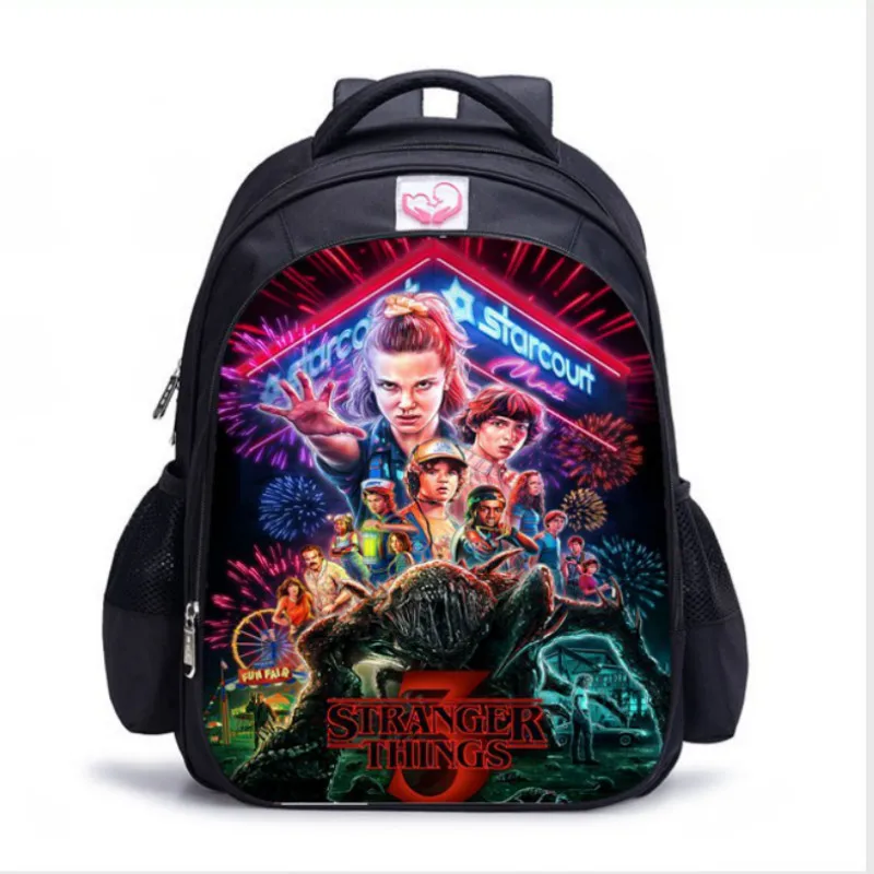 

2020 New Stranger Things Children Backpack for School Cartoon Backpacks Waterproof SchoolBags Travel Bag Kids Gifts