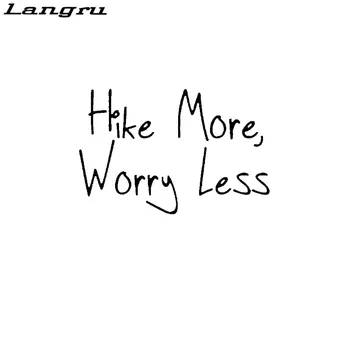 

Langru 15cm*9.9cm Fun Hike More Worry Less Waterproof Car Sticker Decal Vinyl Accessories Jdm