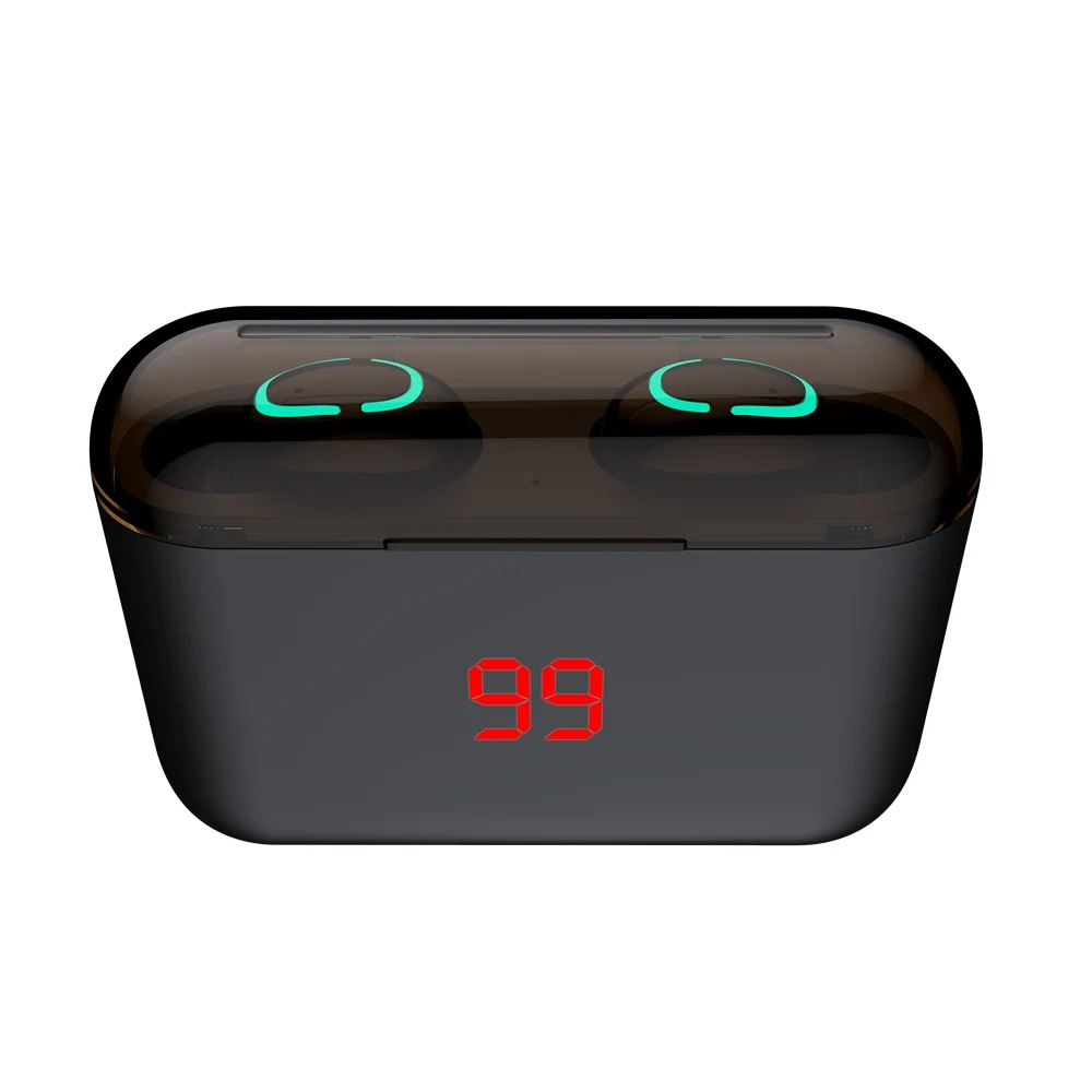 wireless earphones led power display 02