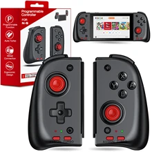 Gamepads para nintendo switch jogo joystick esquerda e direita controladores para interruptor joy game pad punho com turbo para n-switch jogos
