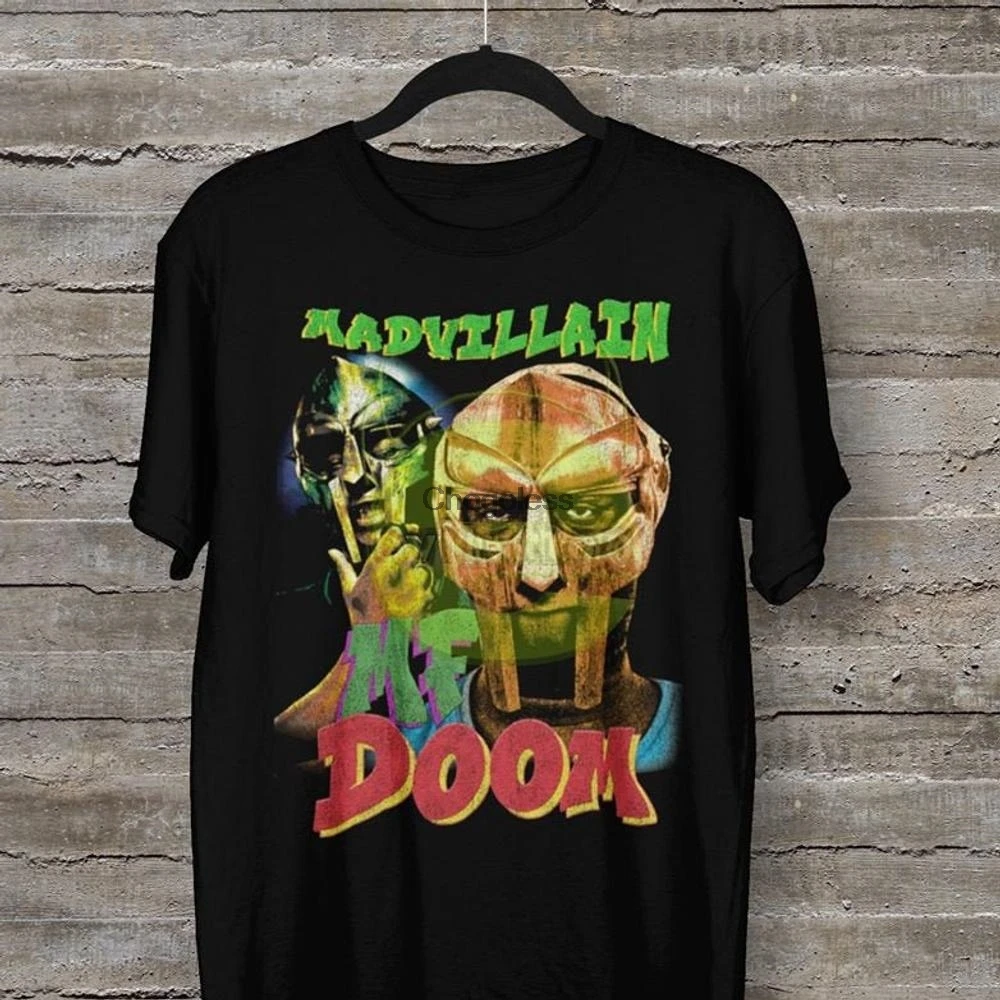 Толстая хлопковая футболка унисекс MF Doom Madvillain | Мужская одежда