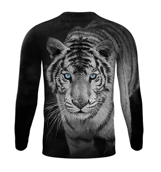 

Animal 3d T-shirt Cool Casual Tiger T shirt Men Long sleeve shirt Mechanical Funny T shirts Punk Printed Tshirt Funny Rock