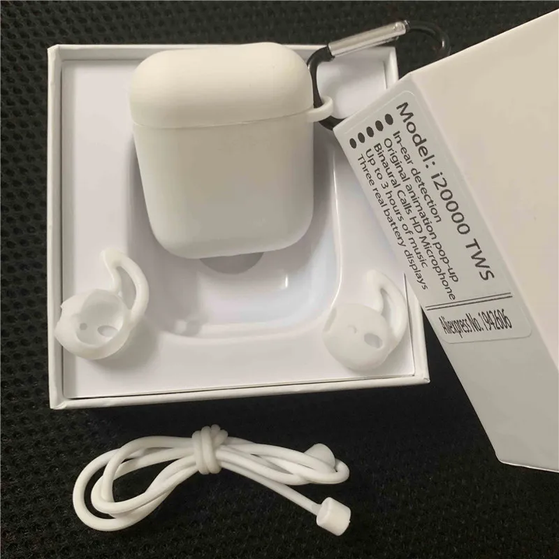 

i20000 Tws Smart Sensor Wireless Bluetooth Earphone 6D Super Bass 1536U chip for ios13 iphone11 PK i1000 i2000 i9000 i10000 TWS