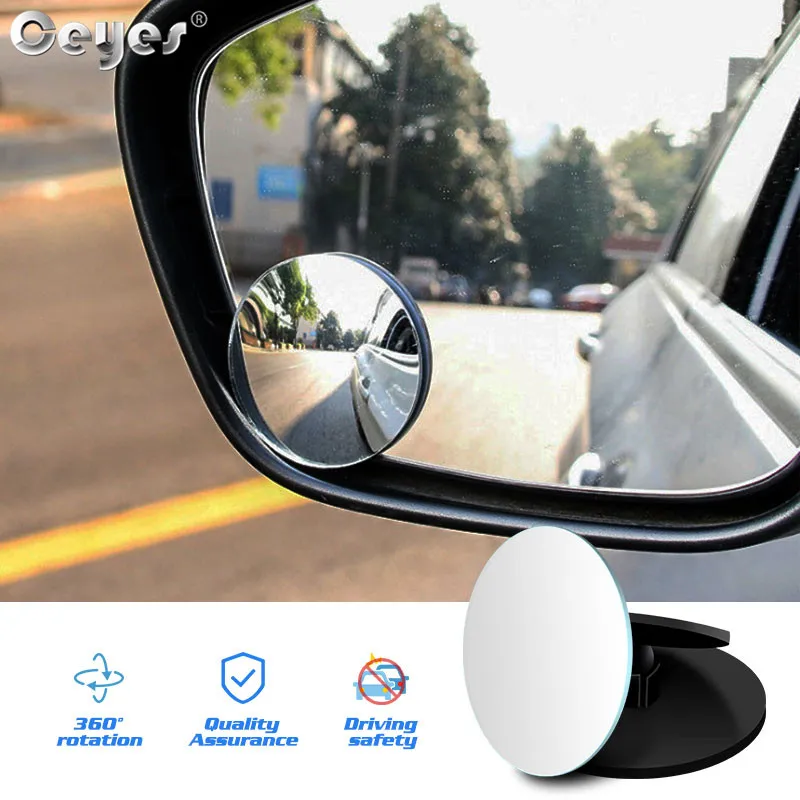 Ceyes автомобильные аксессуары 360 градусов широкий угол с регулируемой окружностью заднего вида выпуклое зеркало заднего вида автомобиля слепое пятно без оправы зеркала