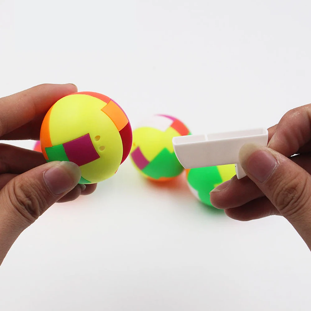 Интеллектуальная головоломка сборка мяч игрушка раннее развитие ребенка игрушка детский подарок пластиковые мини многоцветные шарики игра-головоломка