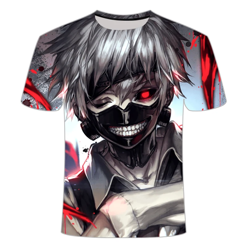 Одежда с надписью Tokyo Ghoul 3D Веселая футболка для мужчин и женщин рисунком