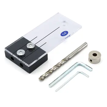 

1/4" 3/8" 1/2" Dowel Drilling Jig Kit Wood Drill Guide Hole Puncher Locator Carpentry Woodworking DIY Tools Drop Shipping Sale