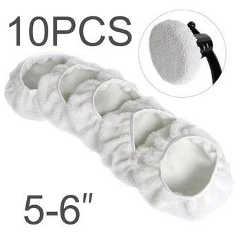 

10pcs 5/6inch Wool Polishing Buffing Buffer Sleeve Pad For Car Auto Woolen Polisher Cleaning Accessories Parts Tool
