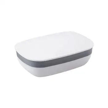 

1pc Soap Dish Portable Lightweight Waterproof Soap Holder Container Soap Box Organizer for Bathroom Kitchen Outdoor