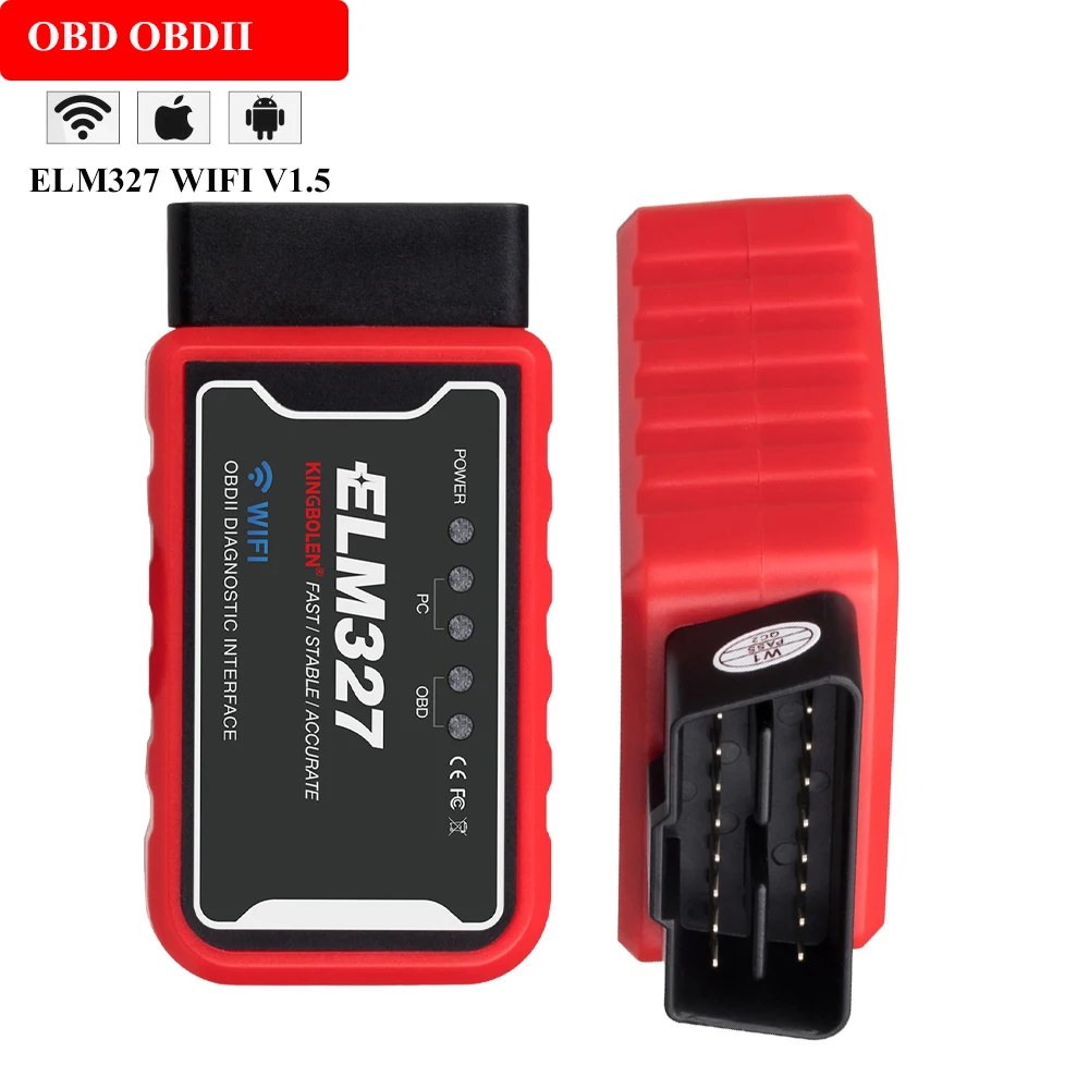 ELM327 PIC18F25K80 Chip WIFI V1.5 Multi-System поддерживает OBD II протоколы для Mercedes C E GLK SL Class W204 W212 R231
