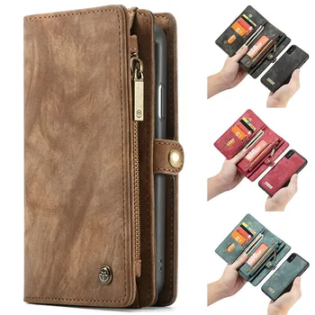 

LCHULLE Premium PU Leather Wallet Bag Case for Samsung S7edge S8 S9 S10 Plus S10e S10 5G Card Pockets Flip Cover Coque Shell
