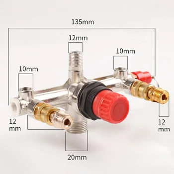 

Air Pressure Compressor Valve Switch Assembly Control Regulator Gauges Pump Part