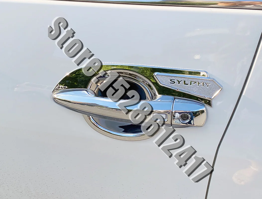 Автомобильный Стайлинг для Nissan New Sylphy 2020-2021 ABS Хромированная дверная ручка Чаша