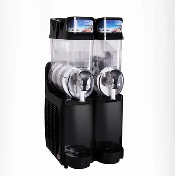 

110V/220V Commercial Slush machine 15L*2 Snow melting Two Tank Ice Slusher Cold drink dispenser Smoothies