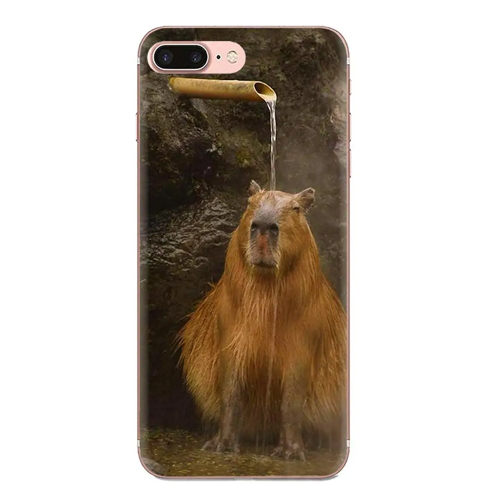 Мягкий силиконовый чехол для samsung Galaxy Note 5 8 9 S3 S4 S5 S6 S7 S8 S9 S10 5G mini Edge Plus Lite Capybara Animal