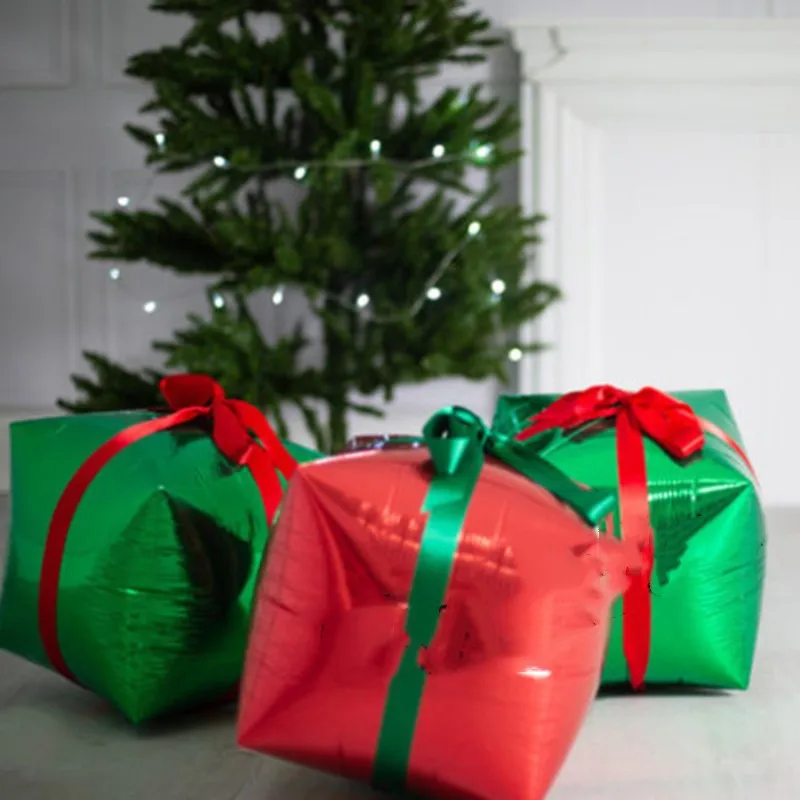 1 шт. Подарочная коробка куб фольги воздушный шар рождественские вечерние украшения вечерние свадебные Классическая Игрушка-шарик надувной Гелиевый шар