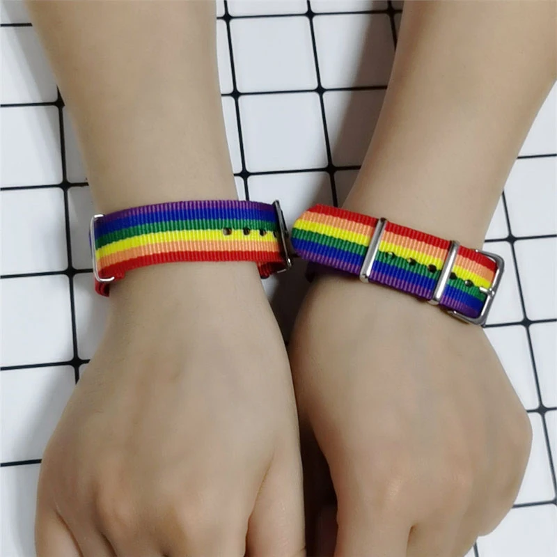 Adjustable Bracelet Nepal Rainbow Gay Bisexuals Bracelets For Braided Women Pride Men Couple Friendship Jewelry 1