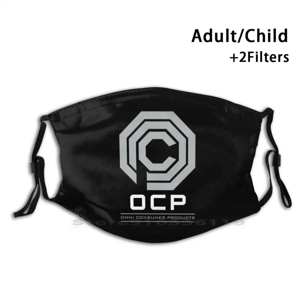 Omni Consumer Products Design Anti Dust Filter Washable Face Mask Kids Robocop Scifi Cult Movie Ocp | Аксессуары для одежды