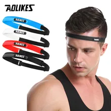 AOLIKES силиконовая направляющая Налобная повязка sweatband эластичные повязки на голову наружные спортивные наушники спортивная повязка силиконовая направляющая Swe