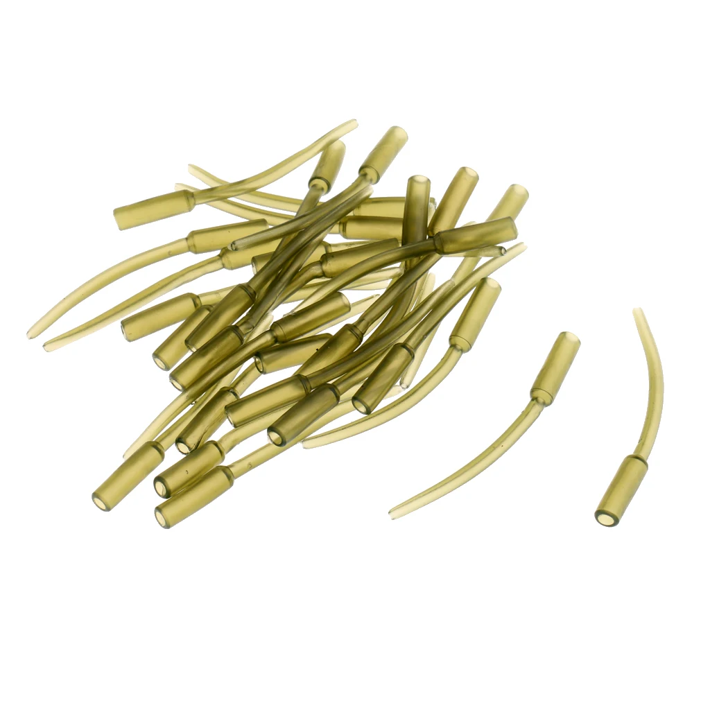 10/20/30pcs Angling Supplies Soft Plastic Inline Carp Coarse Lead Mould Inserts Tubes 60mm