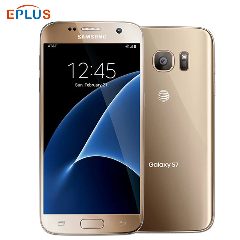 New Origianal Samsung Galaxy S7 G930A Mobile Phone at&t Version Snapdragon 820 Quad core 4GB 32GB 5.1" 12MP Android NFC Phone