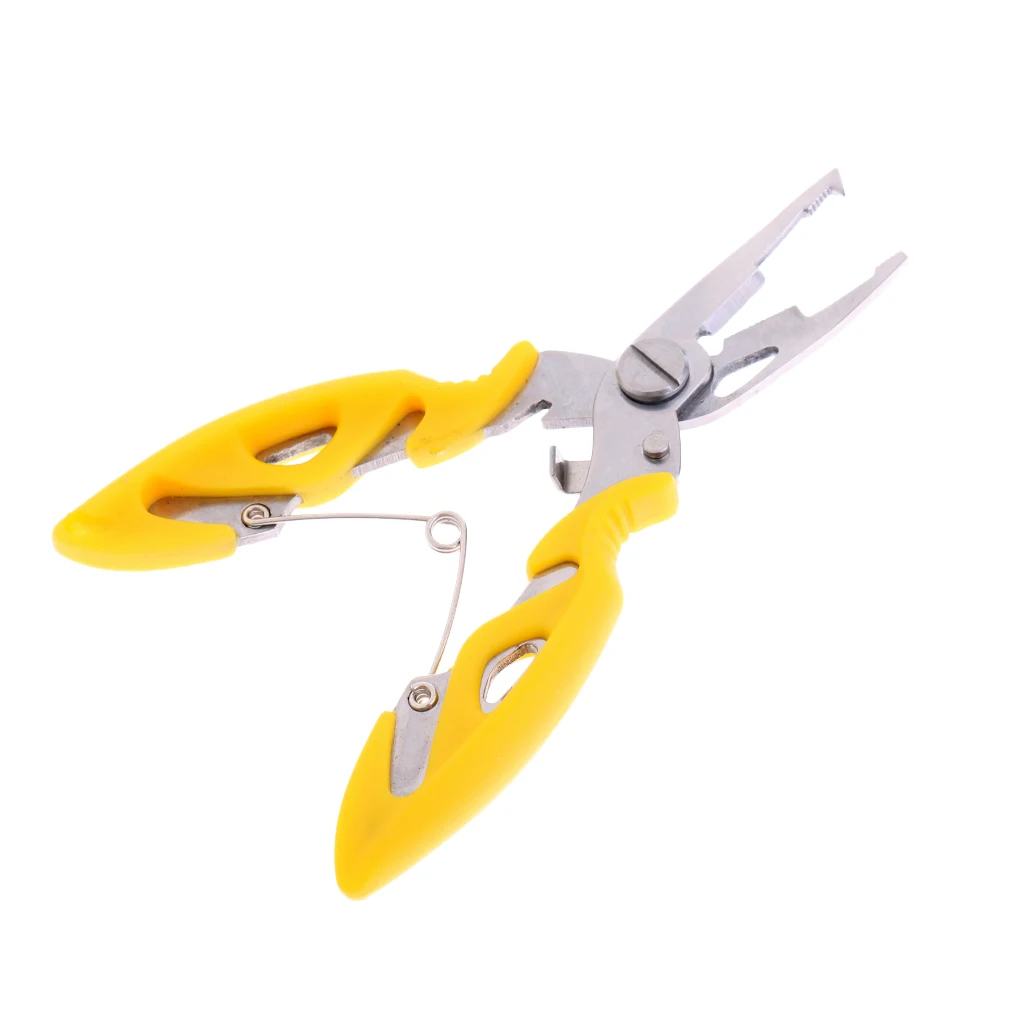 Multi Function Mini Fishing Lure Pliers Split Ring Line Cutter Hook Remover