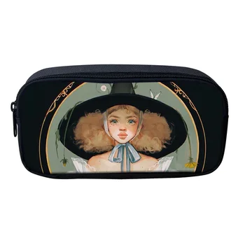 

HYCOOL Witch Girl Cartoon Print Pencil Case Kids Pen Bags Office Pen Storage Bag School Supplies Stationery Schoolbag Pouch