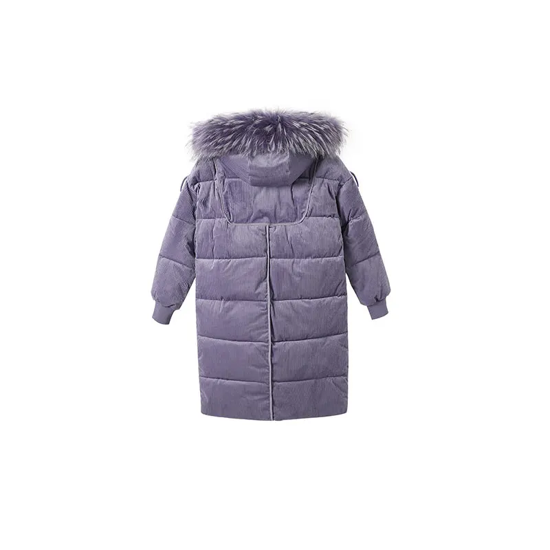 Женское разноцветное велюровое зимнее пуховое пальто с меховым воротником и капюшоном, толстая теплая куртка с хлопковой подкладкой, ватные парки с большим карманом