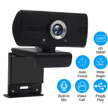 

Computer Camera Mini Universal USB Webcam with Microphone for Live Broadcast Video Conference