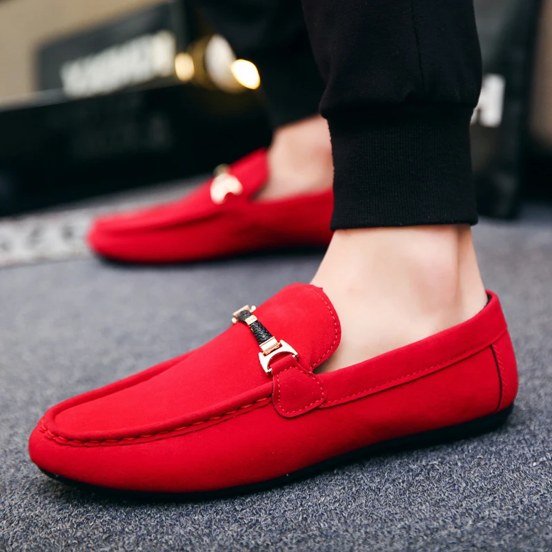 Slip On Leather Shoes Casual Male Shoes 