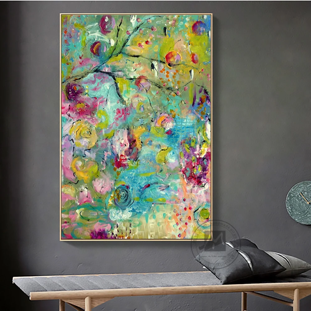 Abstract Oil Painting On Canvas Modern Oil Painting Hand Painted Large Wall Art For Home Decor