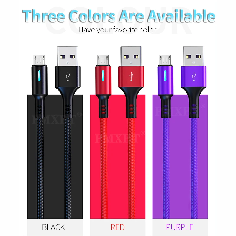 3A Micro USB кабель для быстрой зарядки передачи данных Huawei Samsung S5 S6 Xiaomi 5 Sony Мобильный
