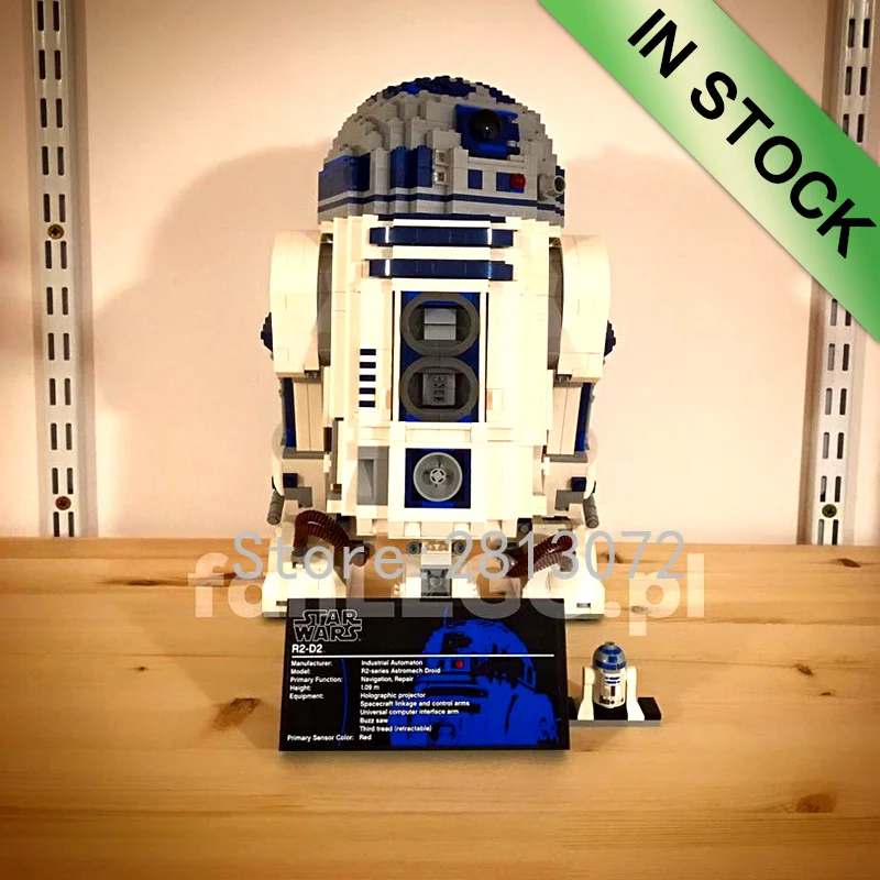 Najtaniej W magazynie seria robotów Star Wars R2D2 BB8 WALL E 16003 05043 10906 687 sztuk pomysły Model klocki 10232 75187 10225 zabawki