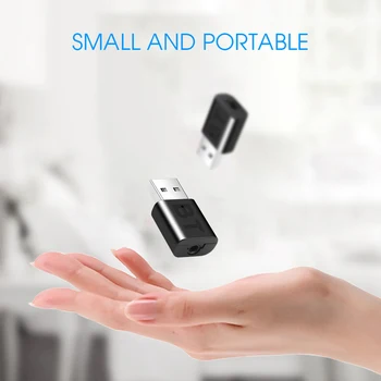 

Car Bluetooth 5.0 Audio Adapter Receiver Wireless 3.5mm AUX Jack Audio Receptor USB Mini For Auto Radio Stereo Music Player Part