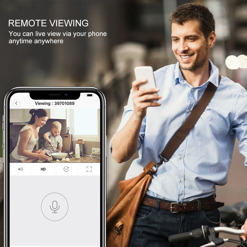 Беспроводная IP камера видеонаблюдения Wi Fi 360 градусов|Компактные видеокамеры| |
