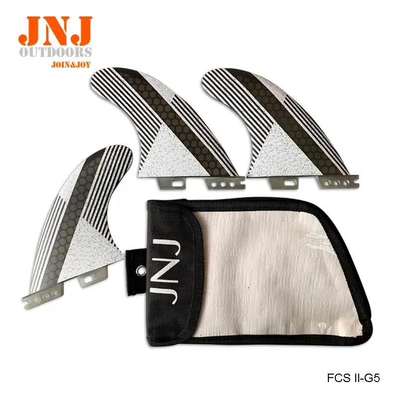 JNJ доска для серфинга FCS II G5 fin Подруливающее устройство изготовлено из стекловолокна с сумками