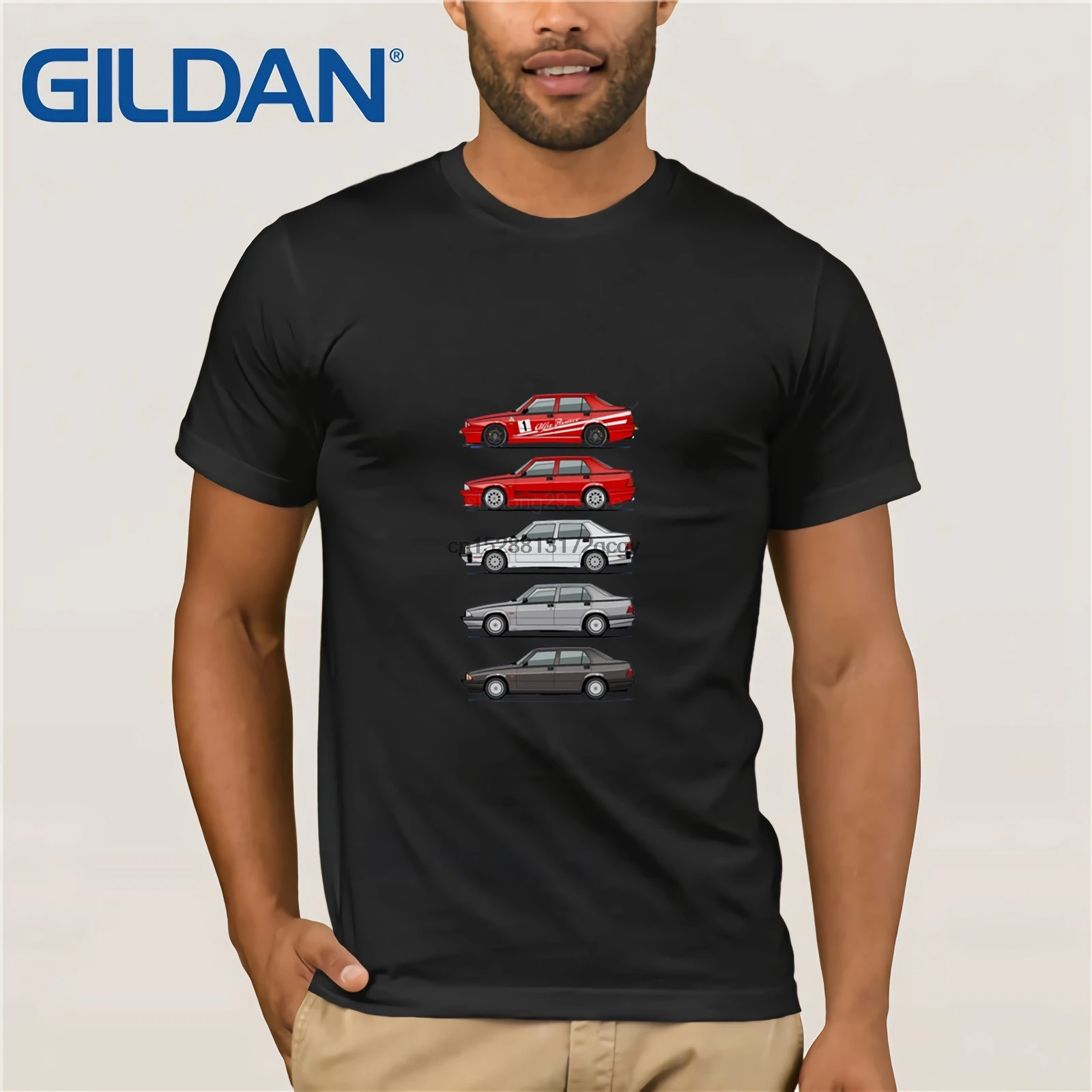 Stack Of Alfa Romeo 75 футболка Milano Tipo 16 хлопковая с короткими рукавами для мальчиков