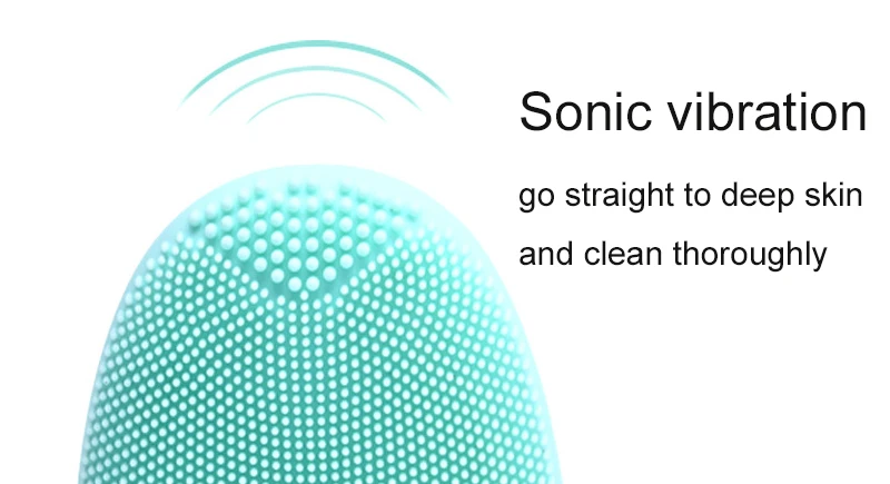 Facial Cleaning Brush Electric Face Washing Massage Brush Deep Pore Cleaning Exfoliating Waterproof Silicone Facial Brush 01