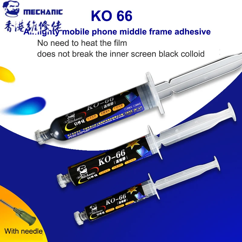 MECHANIC binders in mobile phone KO-66 Middle Frame Paste High Adhesive Touch Screen Repair Liquid Glue Lcd Laminating | Инструменты