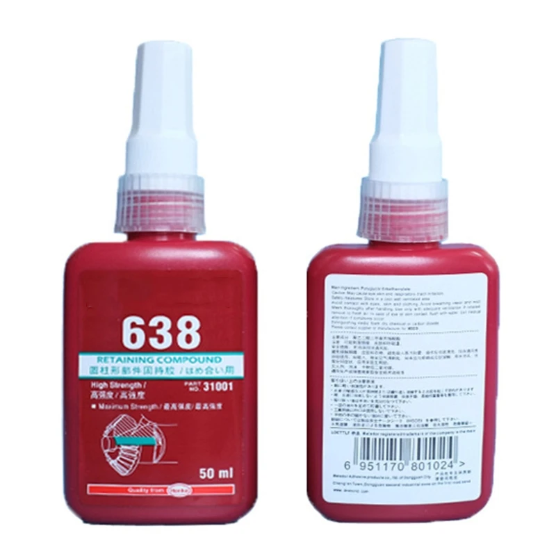 

50ml 638 Anaerobic Adhesive Cylindrical Retaining Adhesive Bearing Sealing Glue 1XCD