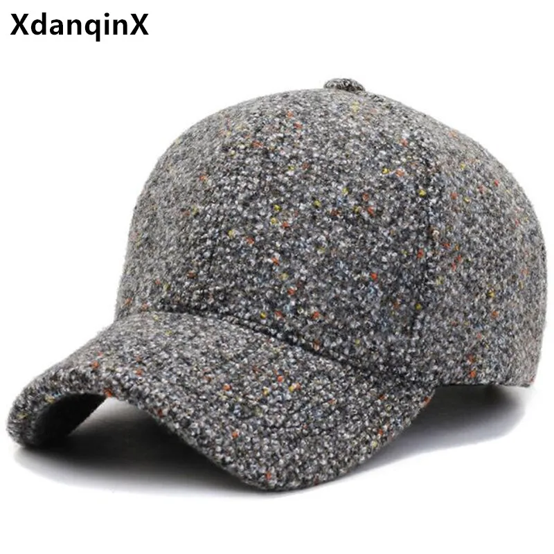 

New Winter Women's Hat Thickened Warm Plush Baseball Caps Snapback Cap Adjustable Size Men's Bone Casual Sports Cap Couple Hats