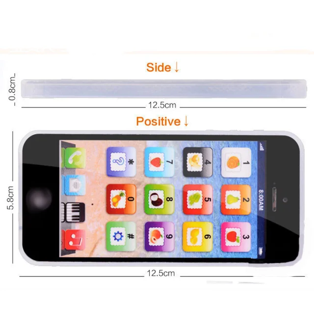 Kids Toys Educational Preschool Cellphone with LED Phone English Learning Baby Mobile Vocal Toys Chrismtas Gifts 5