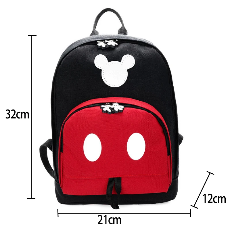 Disney Kids Backpack New Mickey Mouse School-Bag Children Girls Boys Backpacks Polyester Cute Cartoon Kindergarten Bags