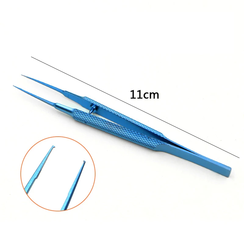 Titanium Tlloy Surgical Instruments Ophthalmic Microsurgical Dental Instruments Needle Holder + 11.5cm Scissors + Tweezers