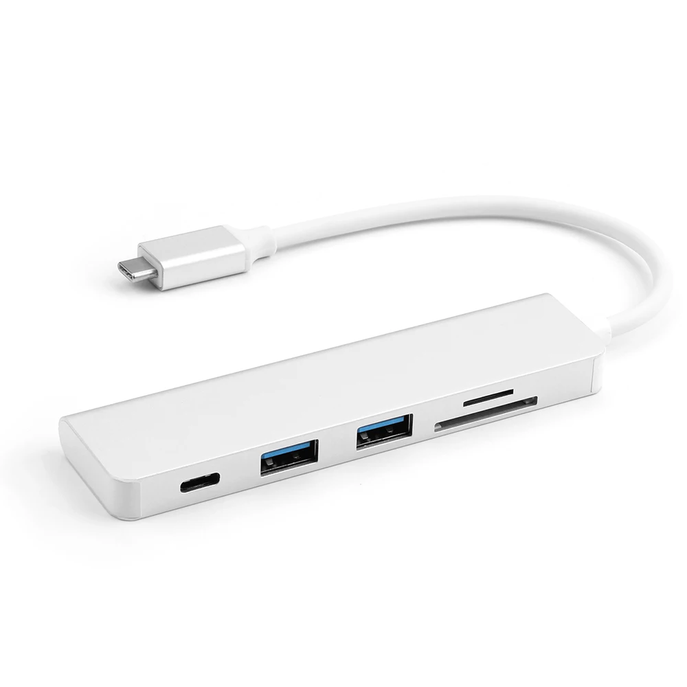 Batianda Thunderbolt 3 адаптер USB C до 3,0 концентратор type C конвертер для MacBook Pro Air 13 15 16 USB-C адаптер TF/SD кард-ридер