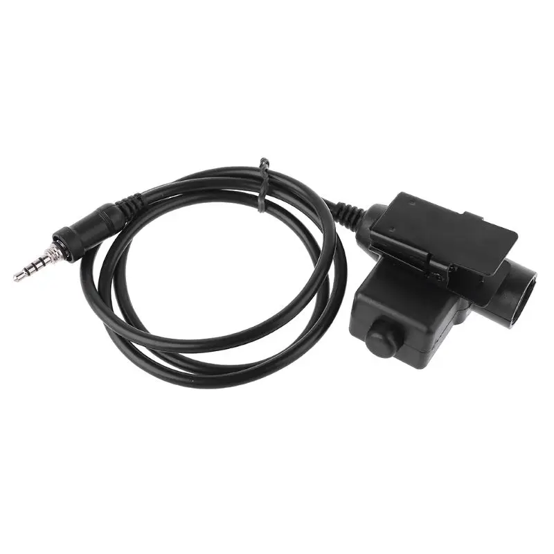 Military Z TActical U94 Headset PTT Plug Adapter Button Switch for VX6R VX7R 5